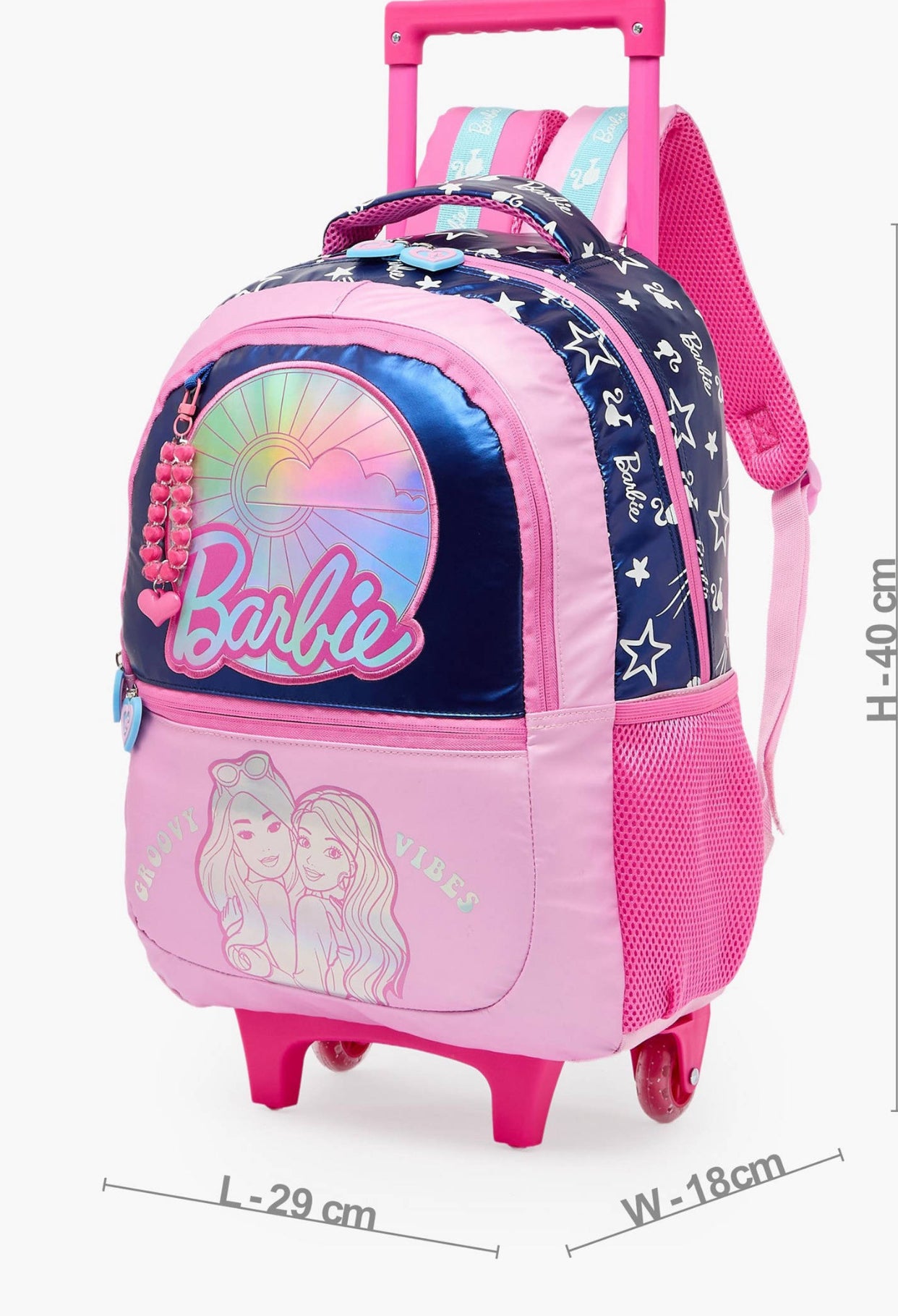 Barbie Print Trolley Bag - 16 inch