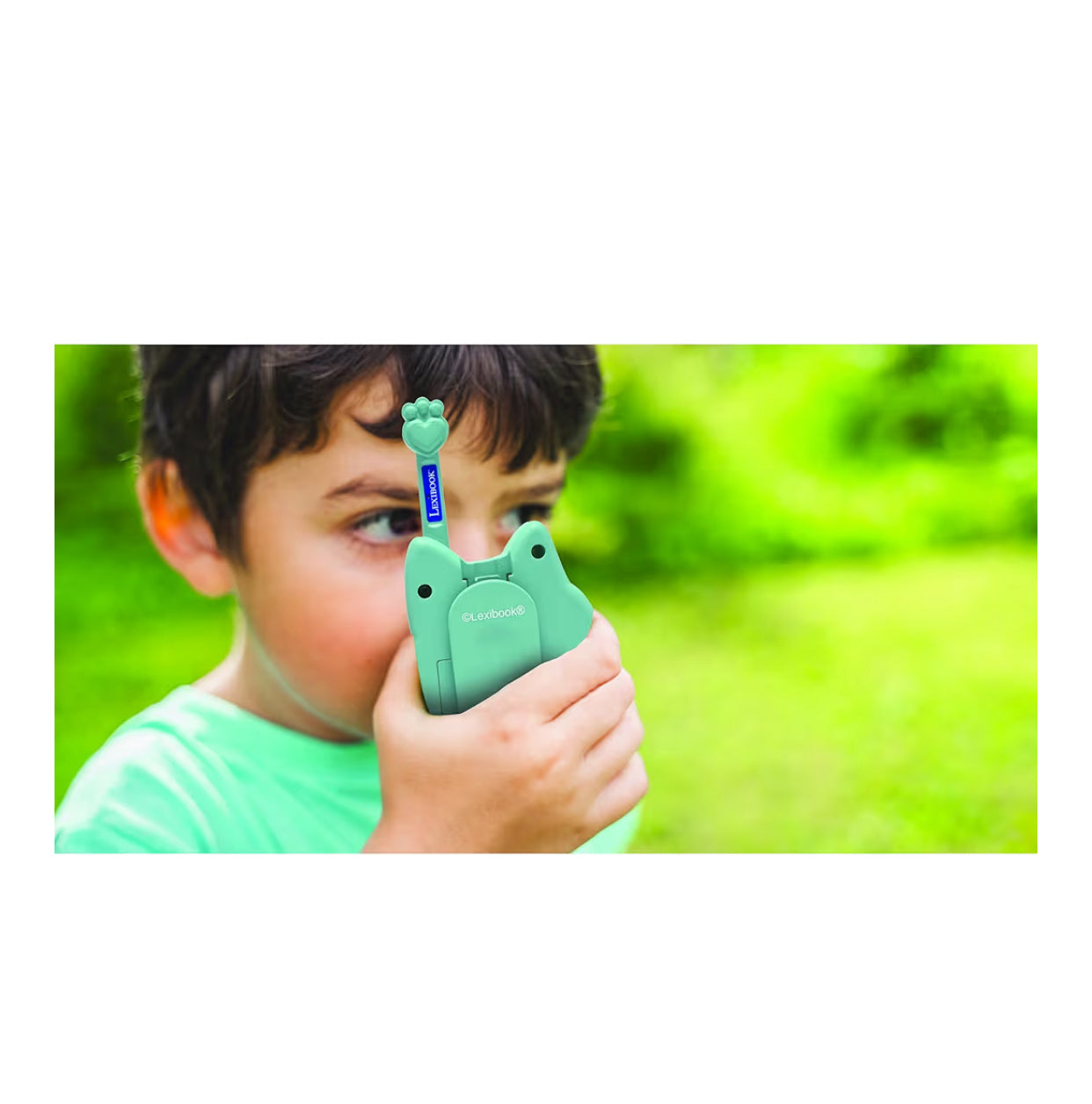 Gabby's Dollhouse, 3D Walkie-Talkies, Range 500m, 2 communication channels, Belt clip, Pink/Green