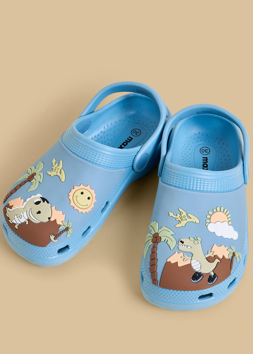 Dinosaur Applique Clogs with Backstrap