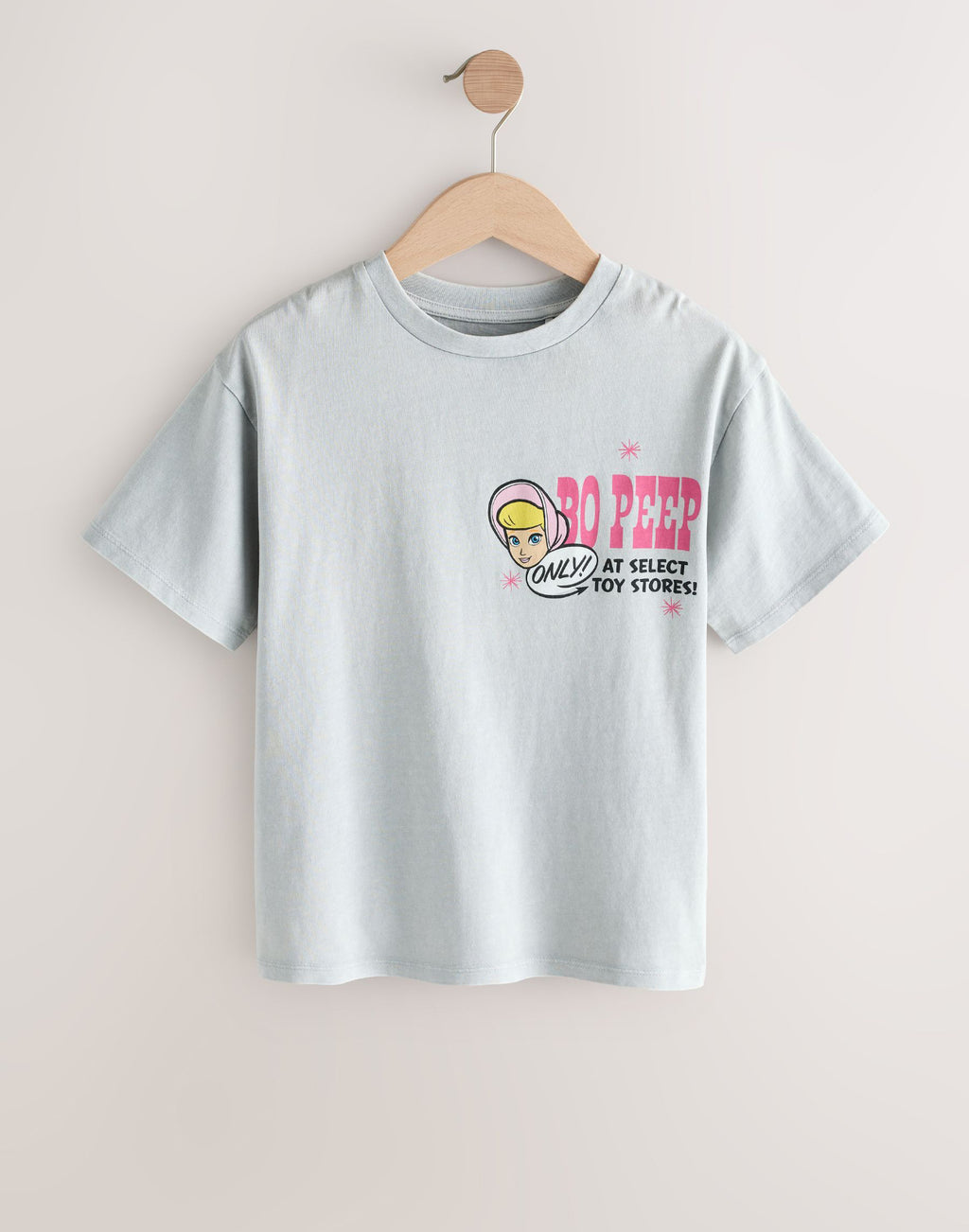 Grey Bo Peep Oversized Toy Story
Graphic Print T-Shirt)