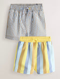 Blue/Yellow Swim Shorts 2 Pack