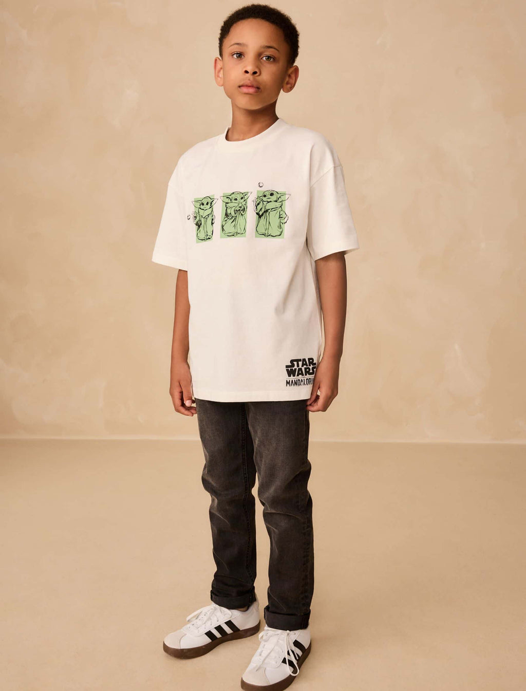 White Mandalorian Short Sleeve T-Shirt