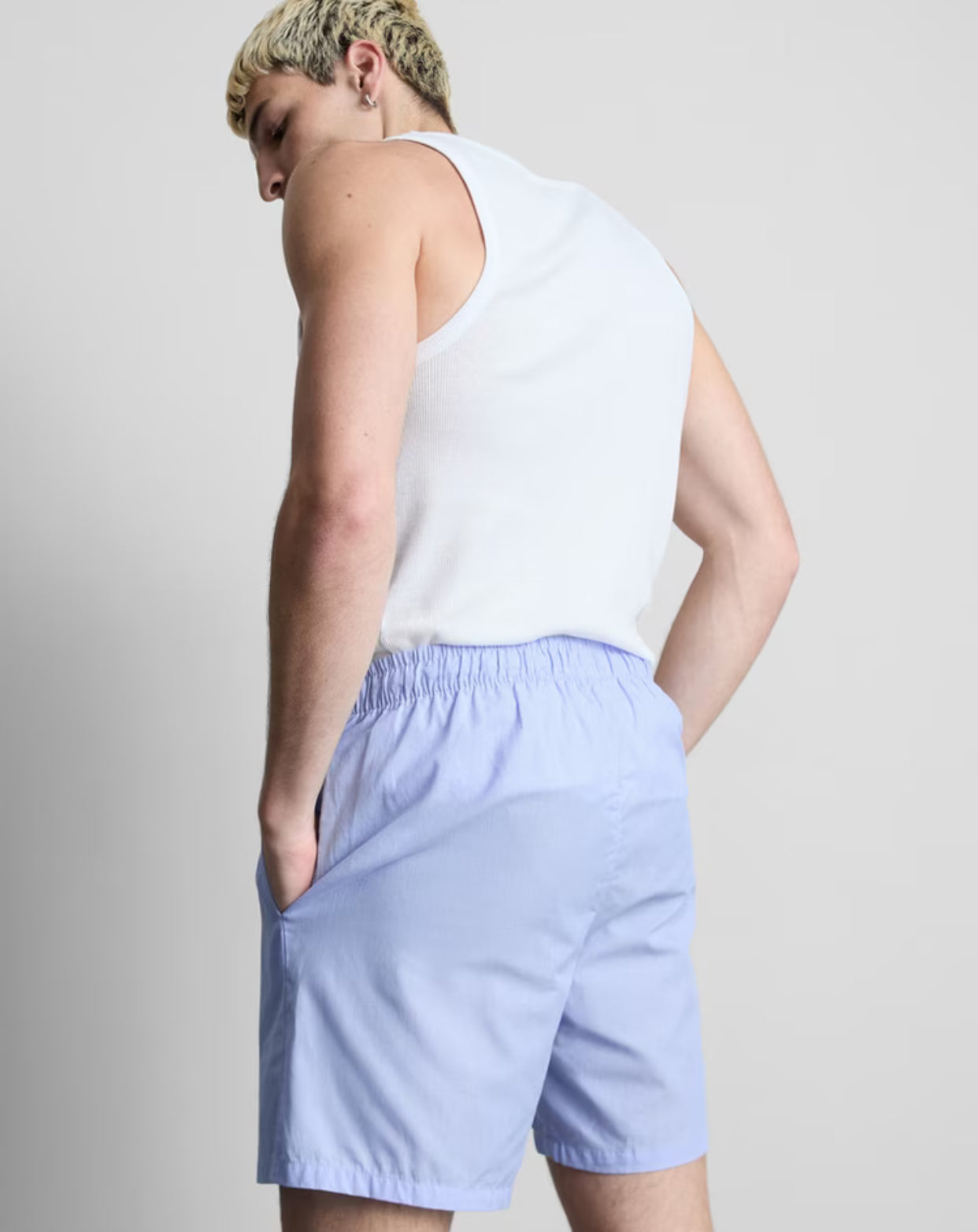 Two pack of woven shorts with drawstring waists