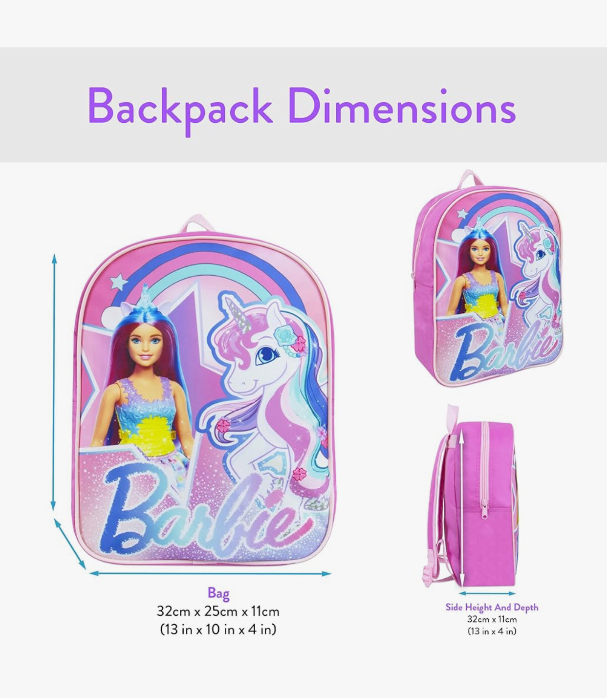 Barbie Backpack 14 inch