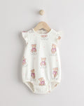 White I Love My Mummy Baby Bloomer Romper