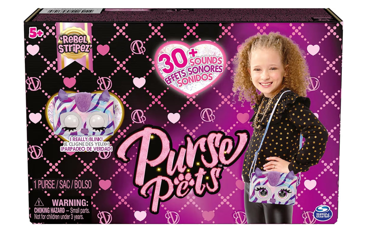 Purse Pets, Interactive Pet Toy and Crossbody Shoulder Bag with over 30 Sounds and Reactions