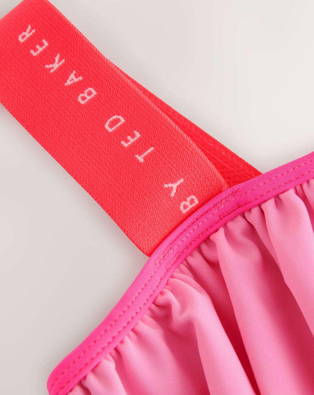 Baker by Ted Baker Pink Frill Swimsuit