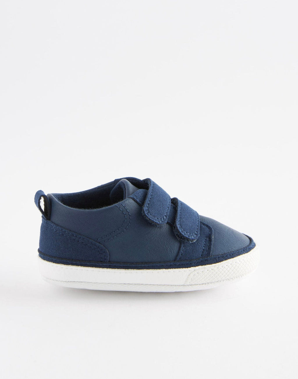 Navy Blue Touch Fastening Baby Trainers