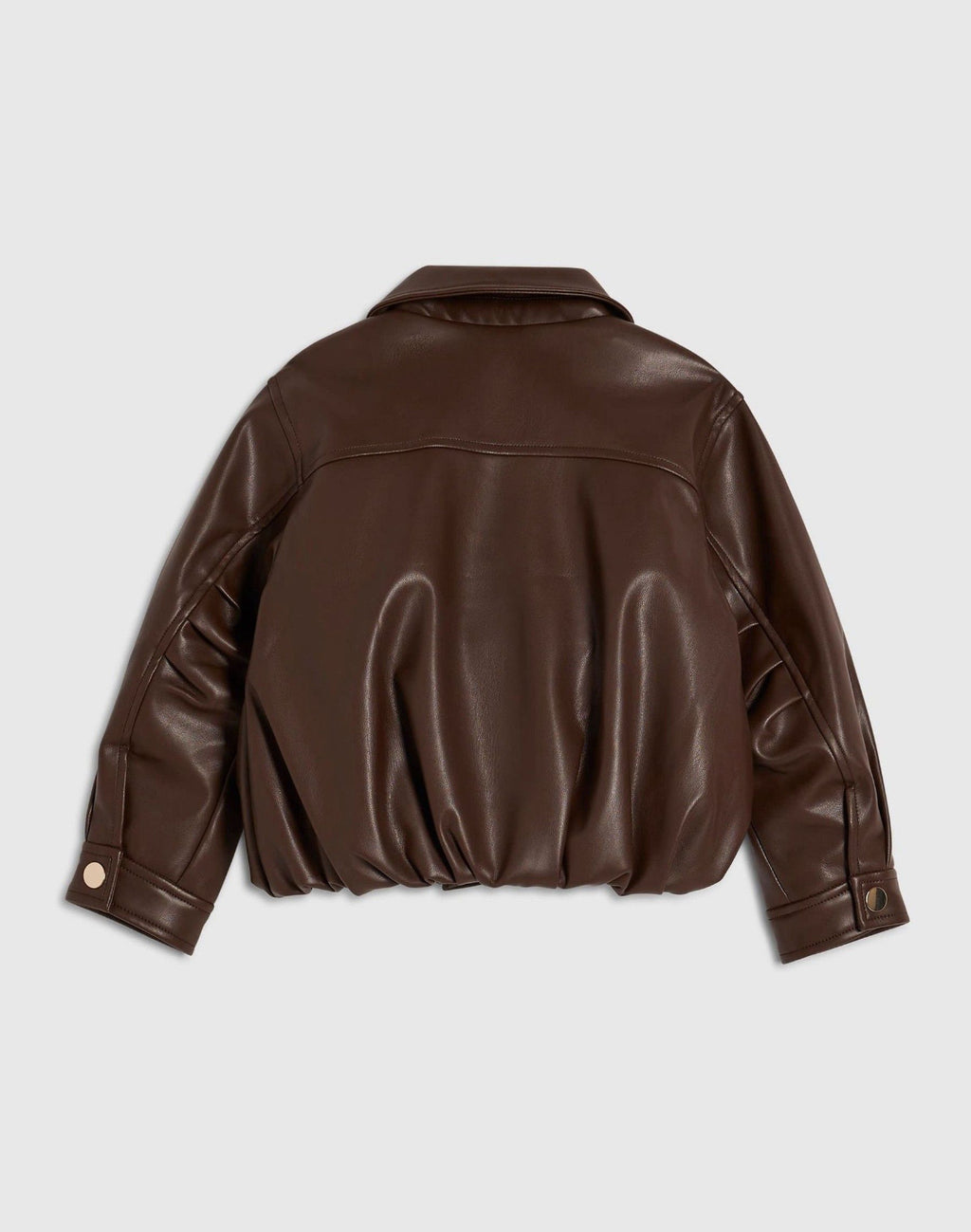 River Island Brown Bubble Bomber Jacket