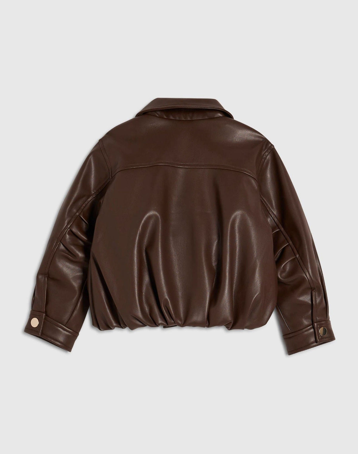 River Island Brown Bubble Bomber Jacket
