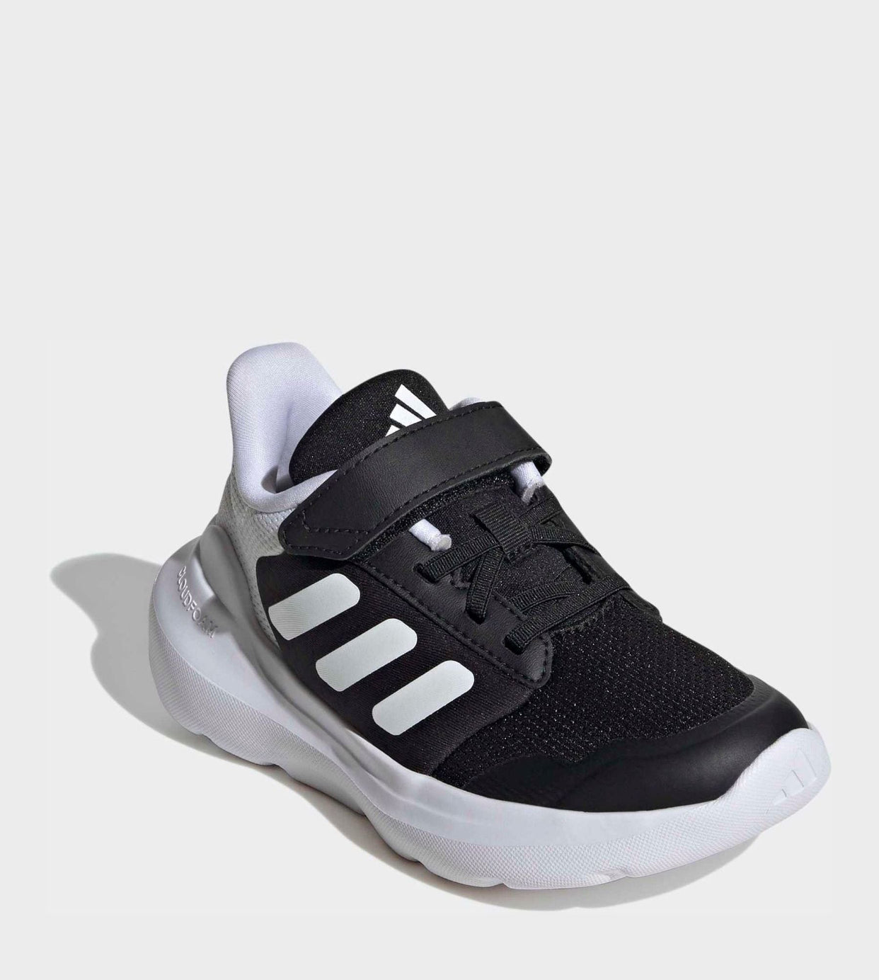 adidas Black/White Tensaur Run 2.0 Hook and £28 Loop Kids Trainers