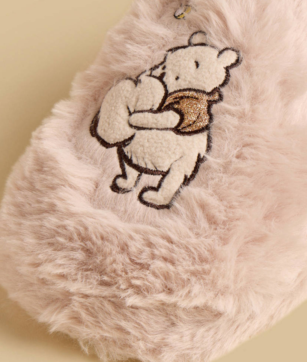 Winnie the Pooh Embroidered Bedroom Mules