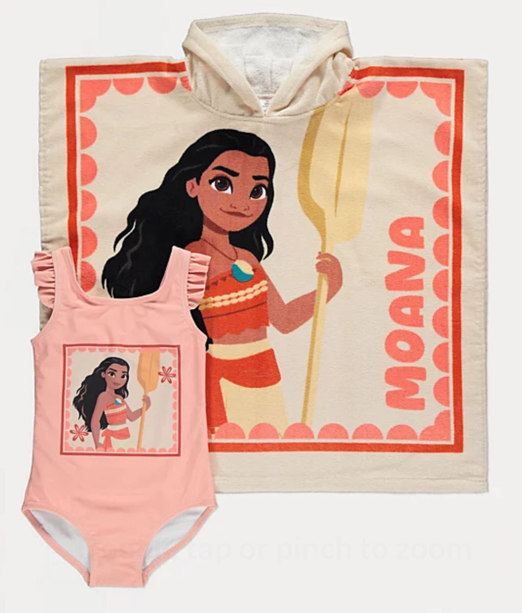 Disney Moana Swimsuit and Hooded Towel