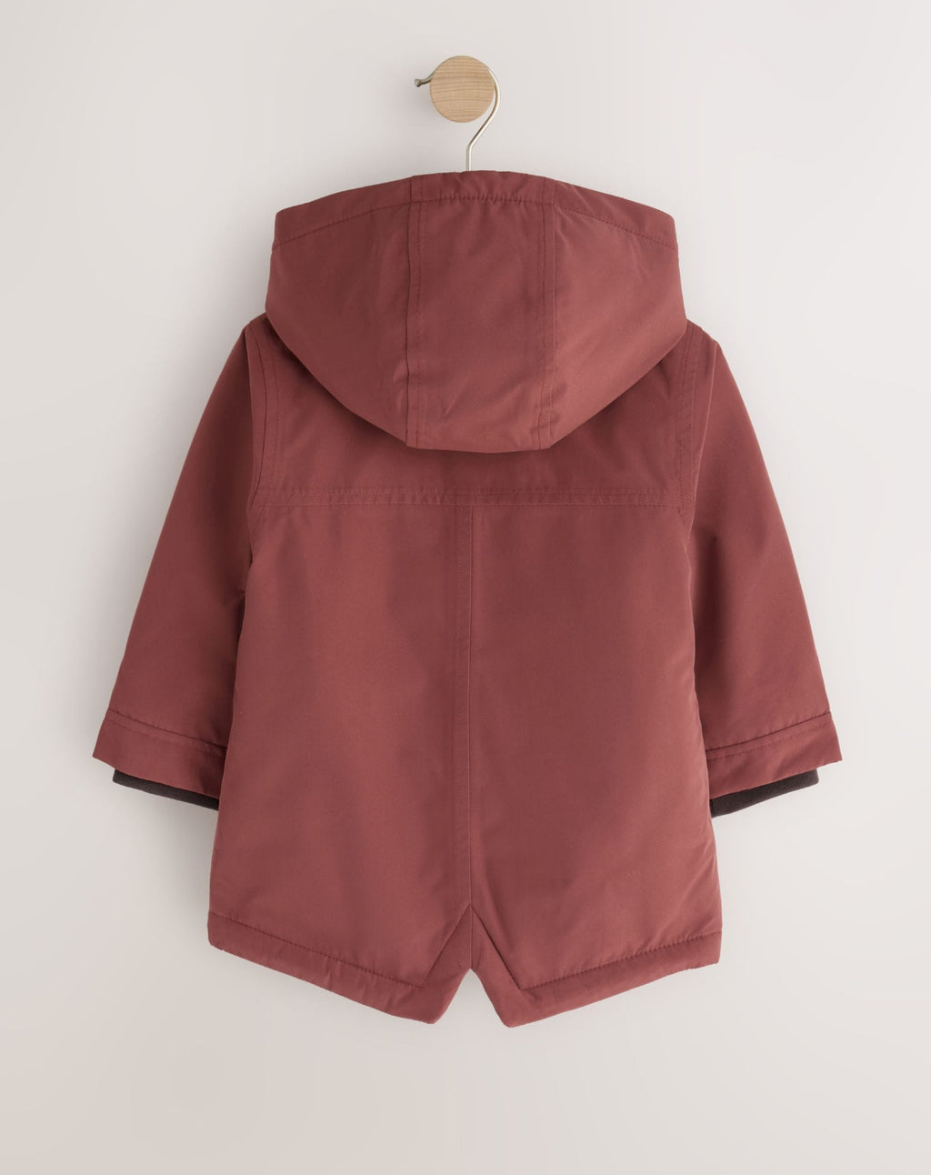 Rust Brown Waterproof Borg Lined Parka