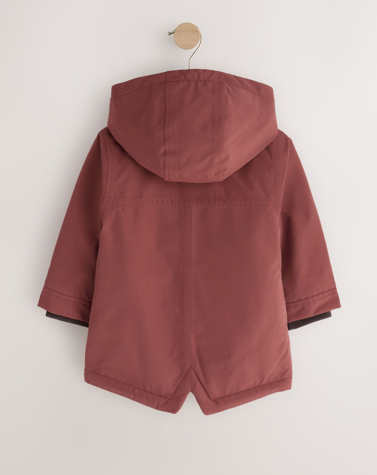 Rust Brown Waterproof Borg Lined Parka