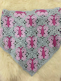 1pc Knitted Butterfly Decor Triangle Scarf Headband