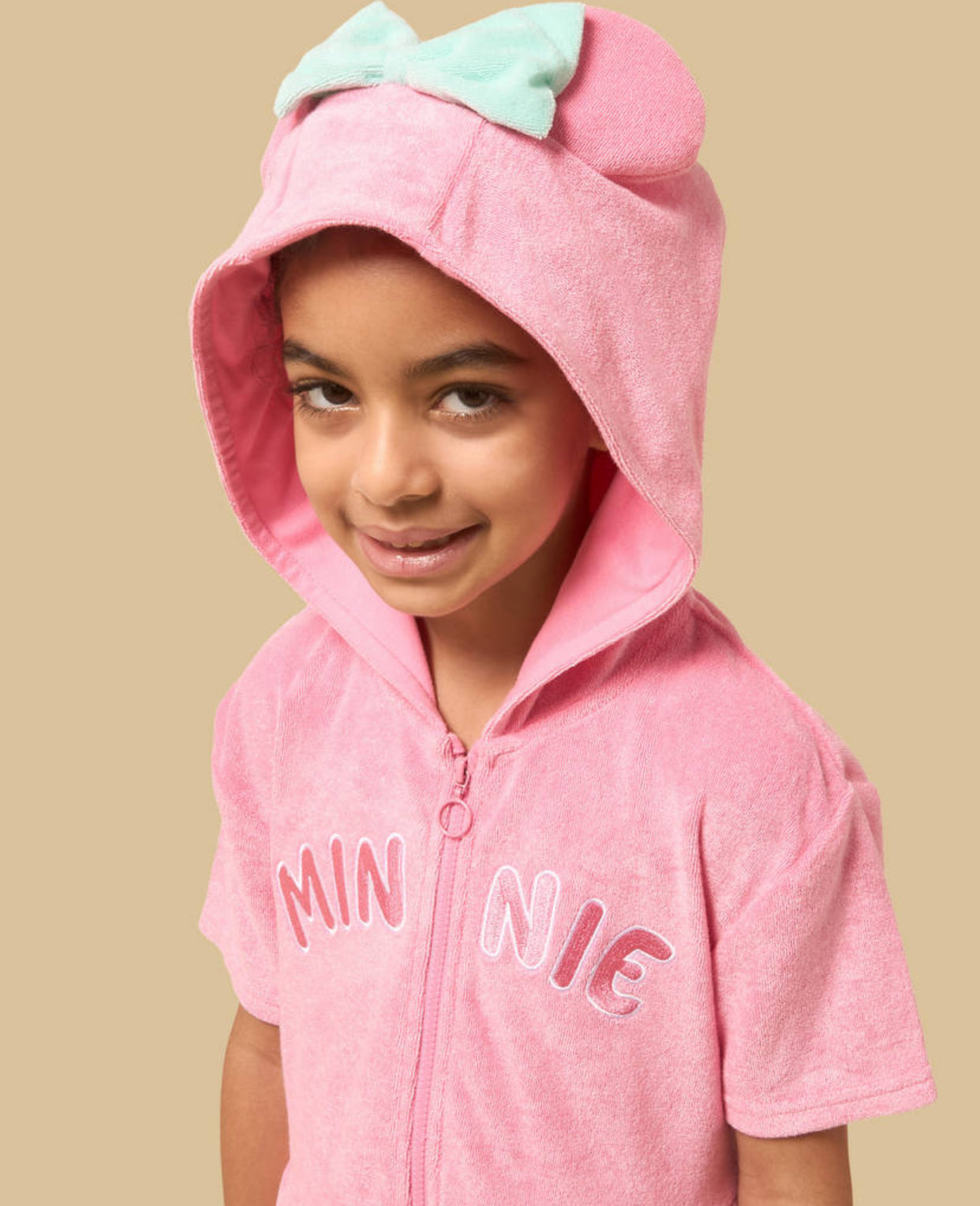 Minnie Mouse Embroidered Hooded Dress Towel