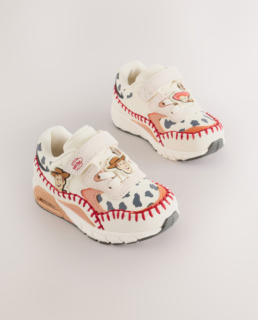 Neutral Toy Story Touch Fastening Elastic Lace Bubble Trainers