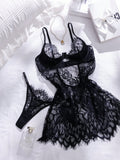 Woman Black Cami Dress Set