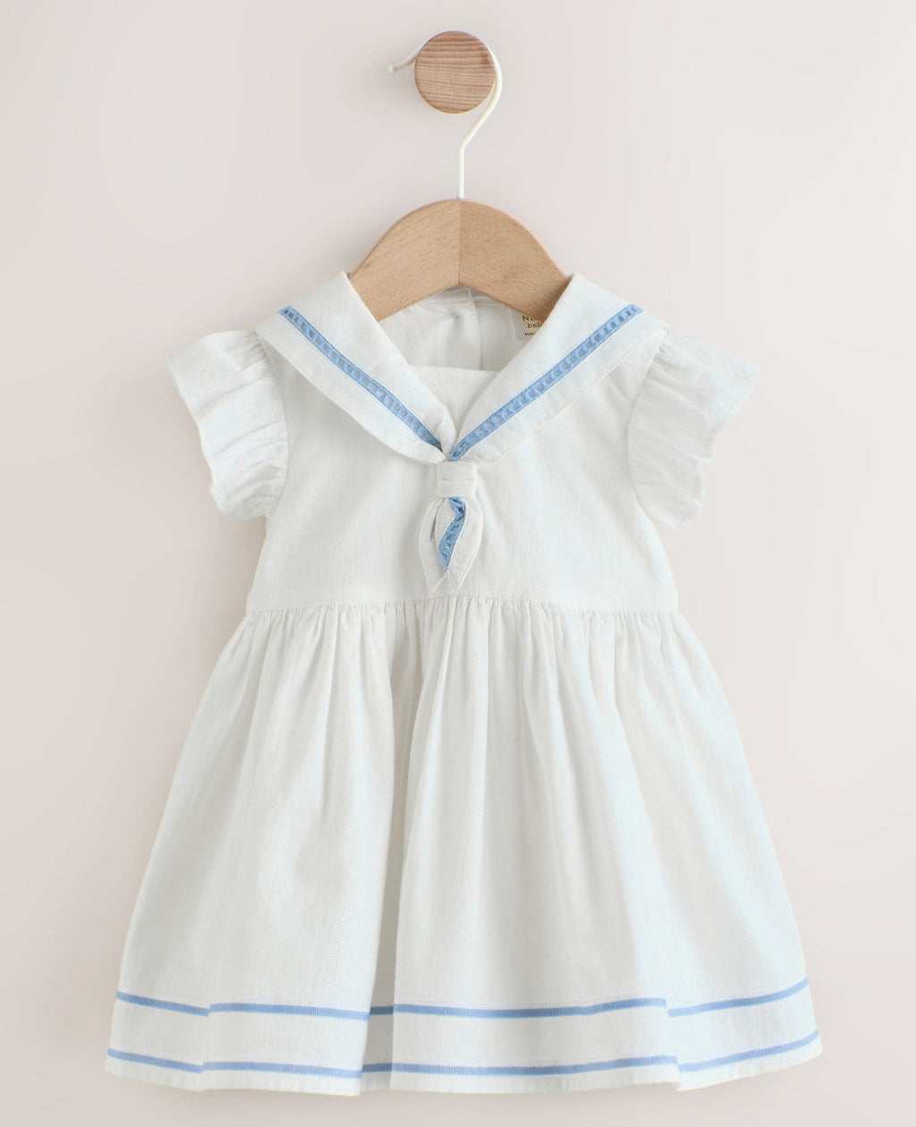 White Woven Baby Dress