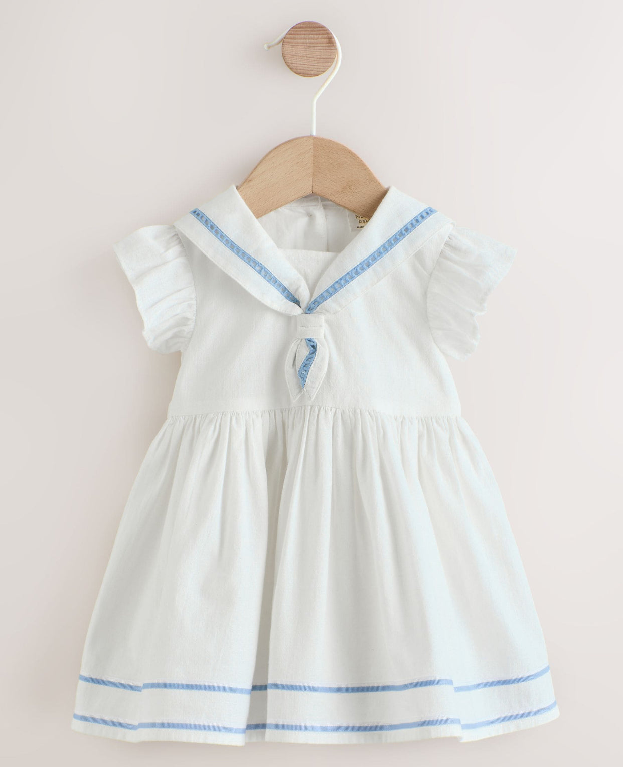 White Woven Baby Dress