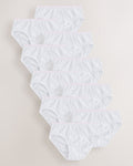 White Heart Elastic Briefs 10 Pack