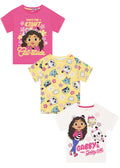 Character Pink Gabby's Dollhouse 3 Pack T-Shirts