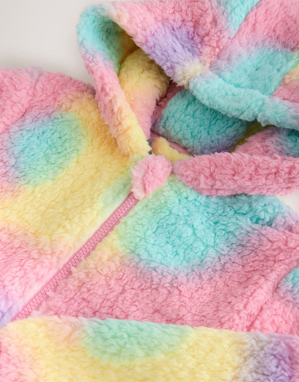 Multi Tie Dye Print Fleece All-In-One