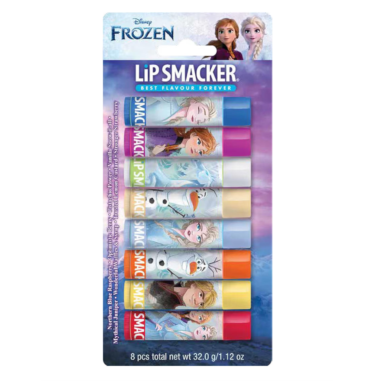 8pcs Lip Smacker Disney's Frozen Flavoured Lip Balm (immediate)