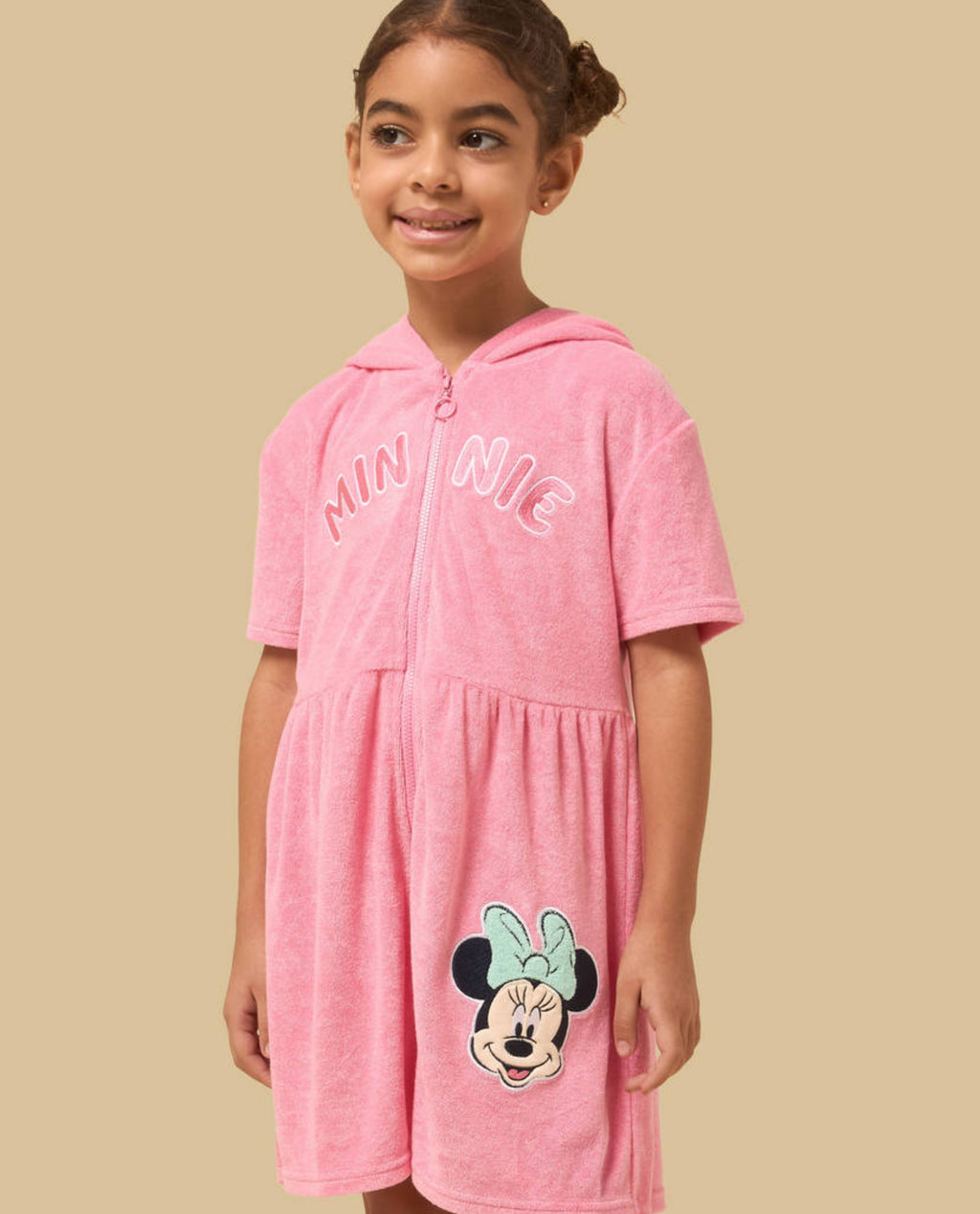 Minnie Mouse Embroidered Hooded Dress Towel