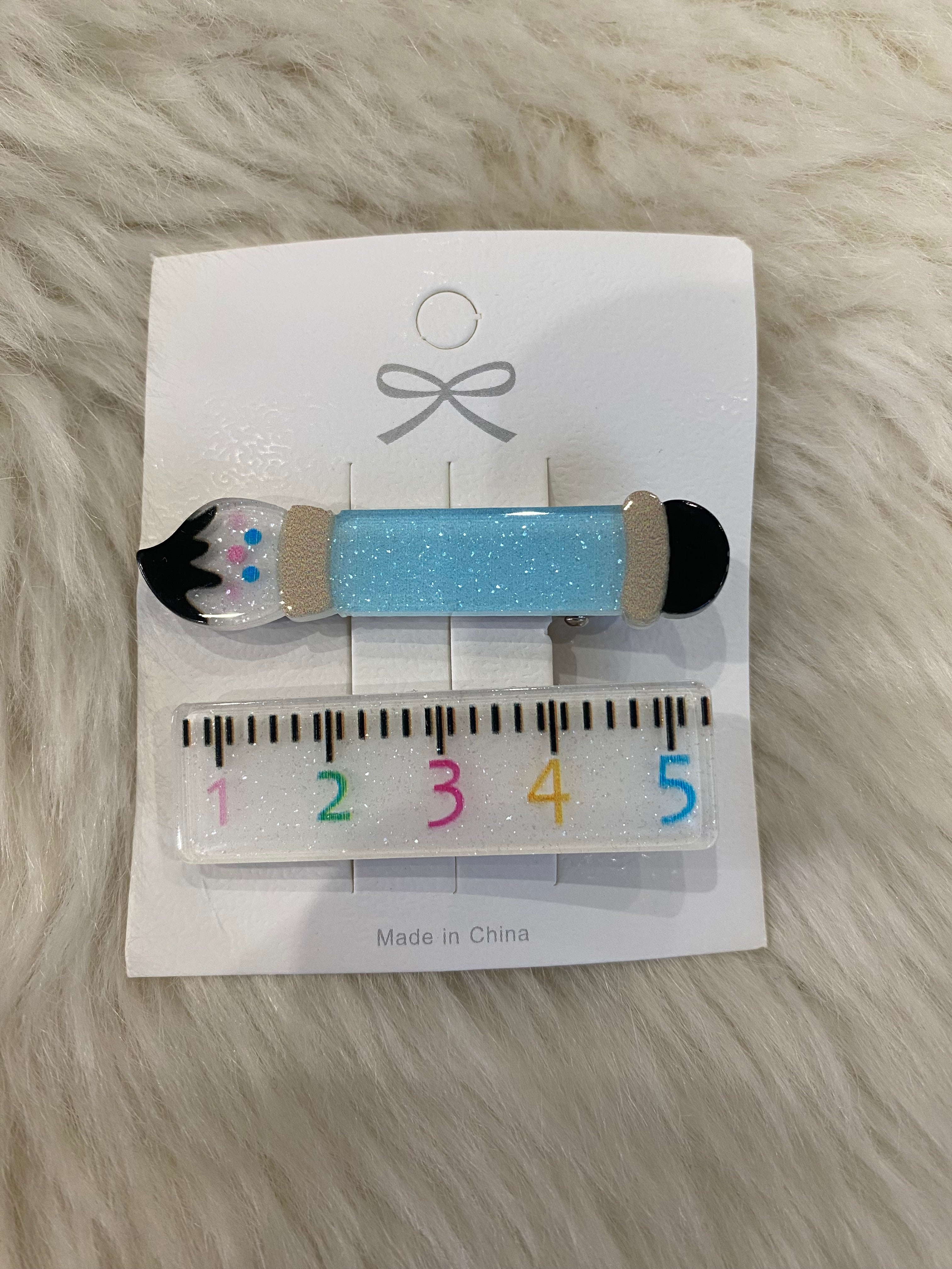 2pcs school hair clips