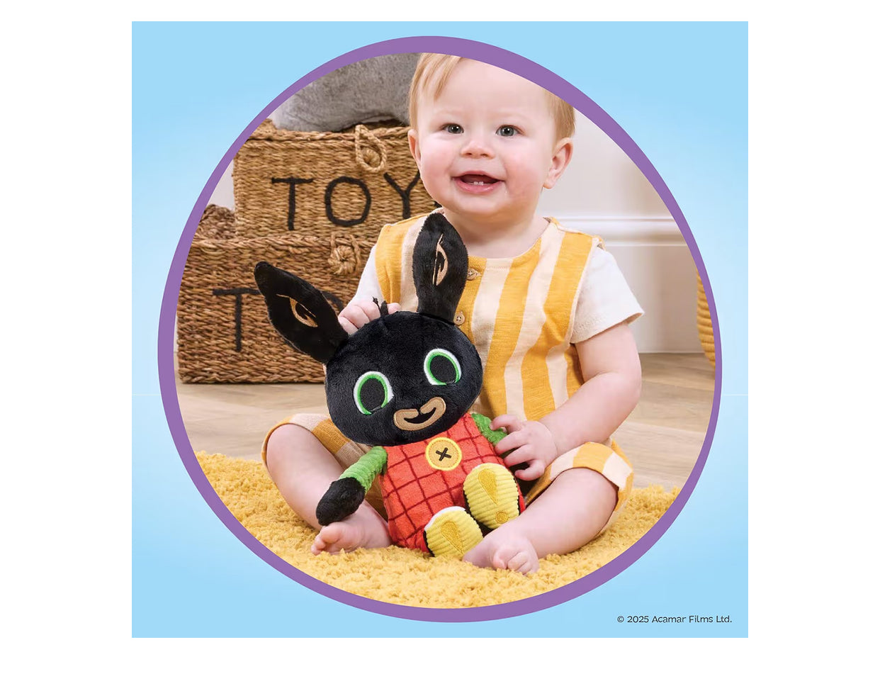 Talking Bing Soft Toy - Interactive Character Plush Toy with Squeezable Tummy Feature