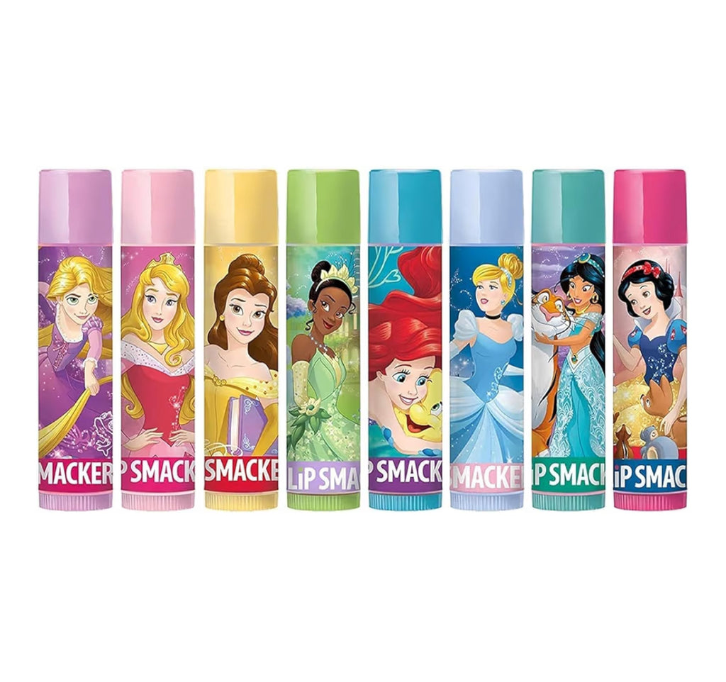 8pcs Lip Smacker Disney Princess Flavoured Lip Balm (immediate)