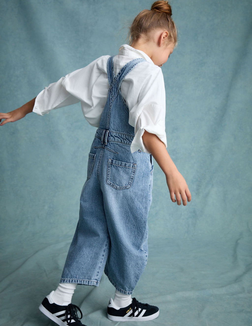 Blue Rinse Wash Denim Dungarees