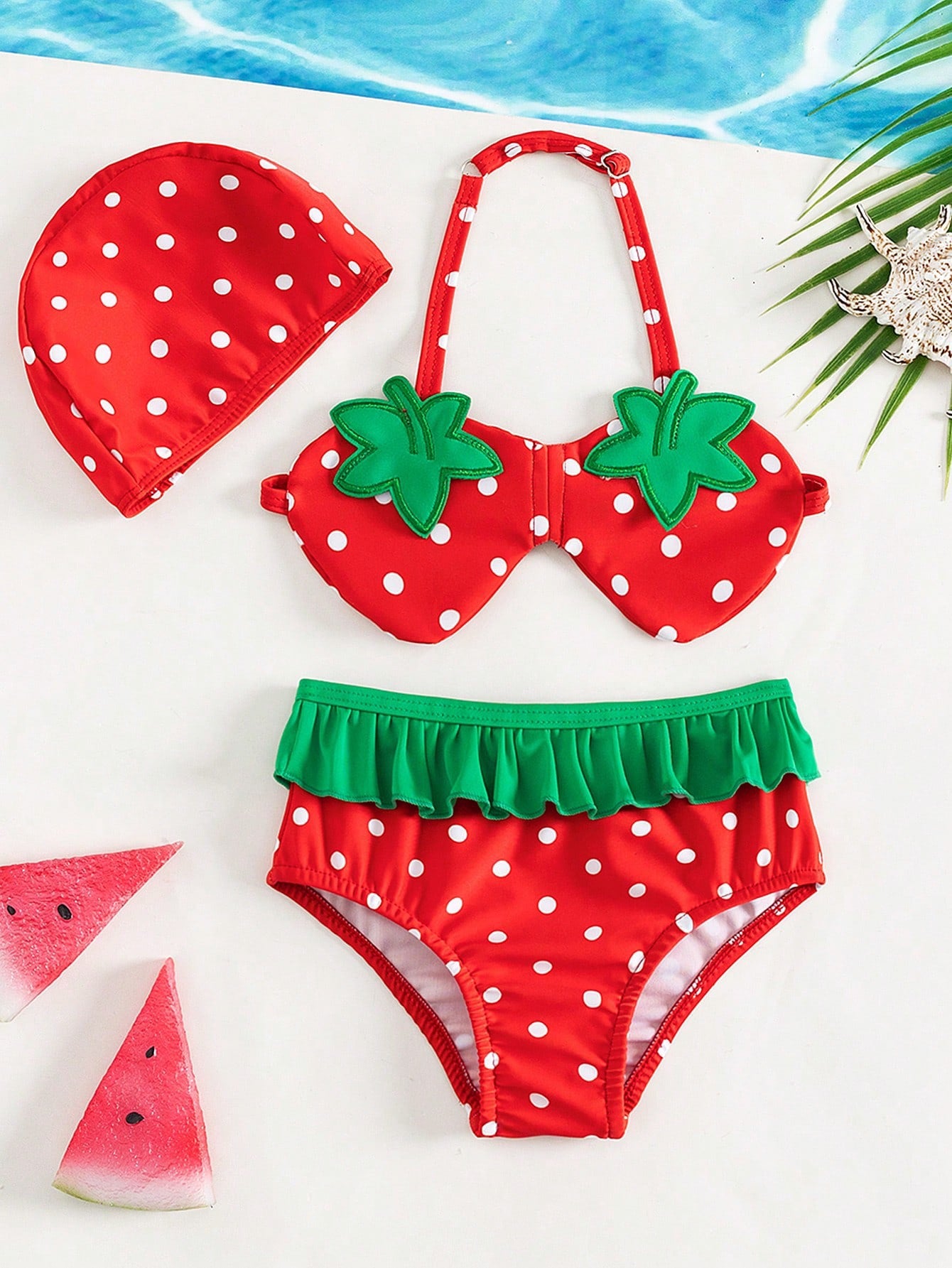 Baby Girl Strawberry Swimsuit (immediate)