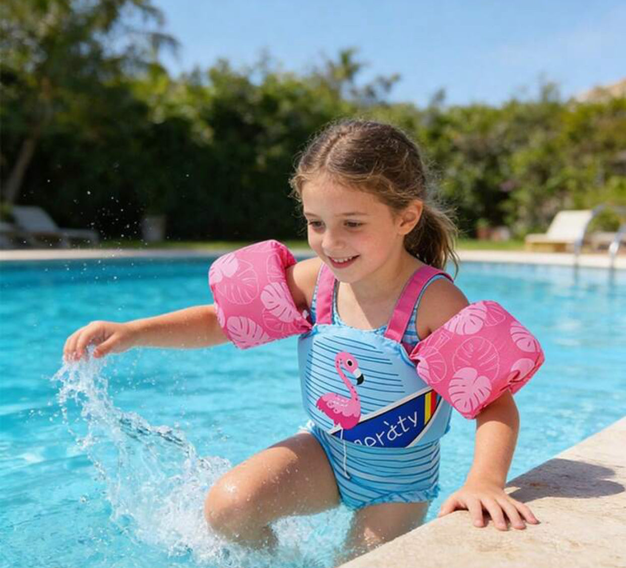 1pc Kids Swimming Vest Harness Suitable For 3-6 Years Old