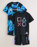 Blue/Black Playstation Short Pyjamas 2 Pack