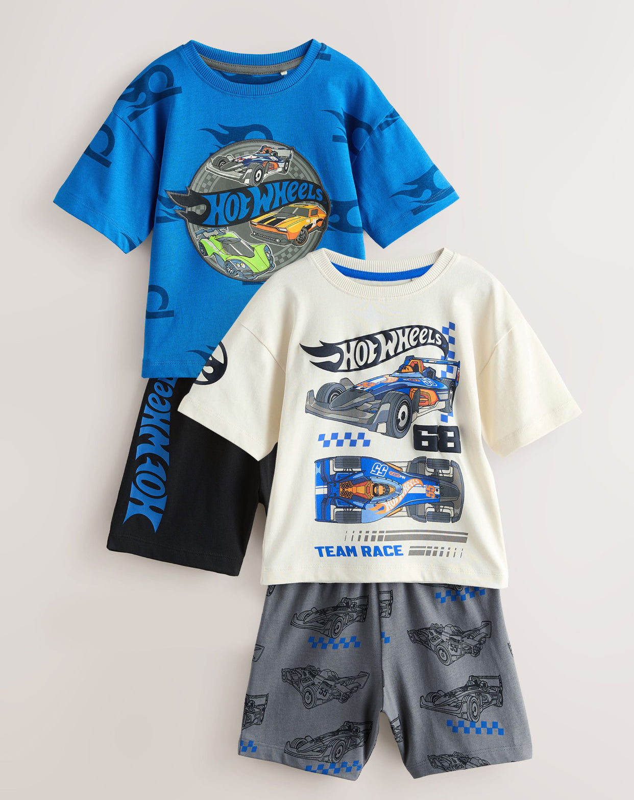 Blue/White Hot Wheels Short Pyjamas