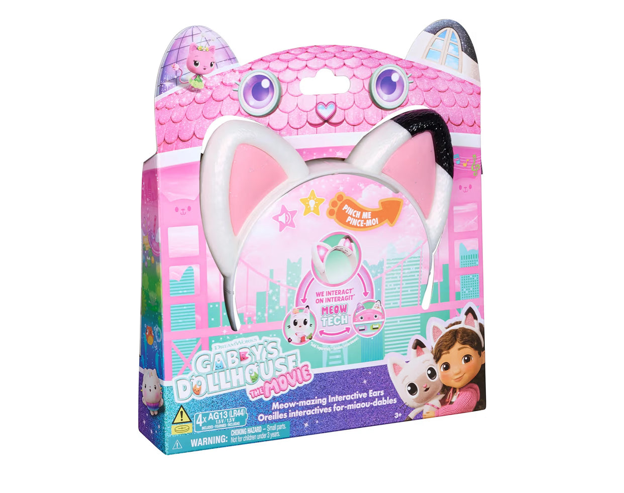 Gabby's Dollhouse: The Movie, Meow-mazing Interactive Ears, Hairband with Lights, Sounds and 3 Modes of Play