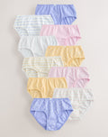 Pink/White Briefs 10 Pack
