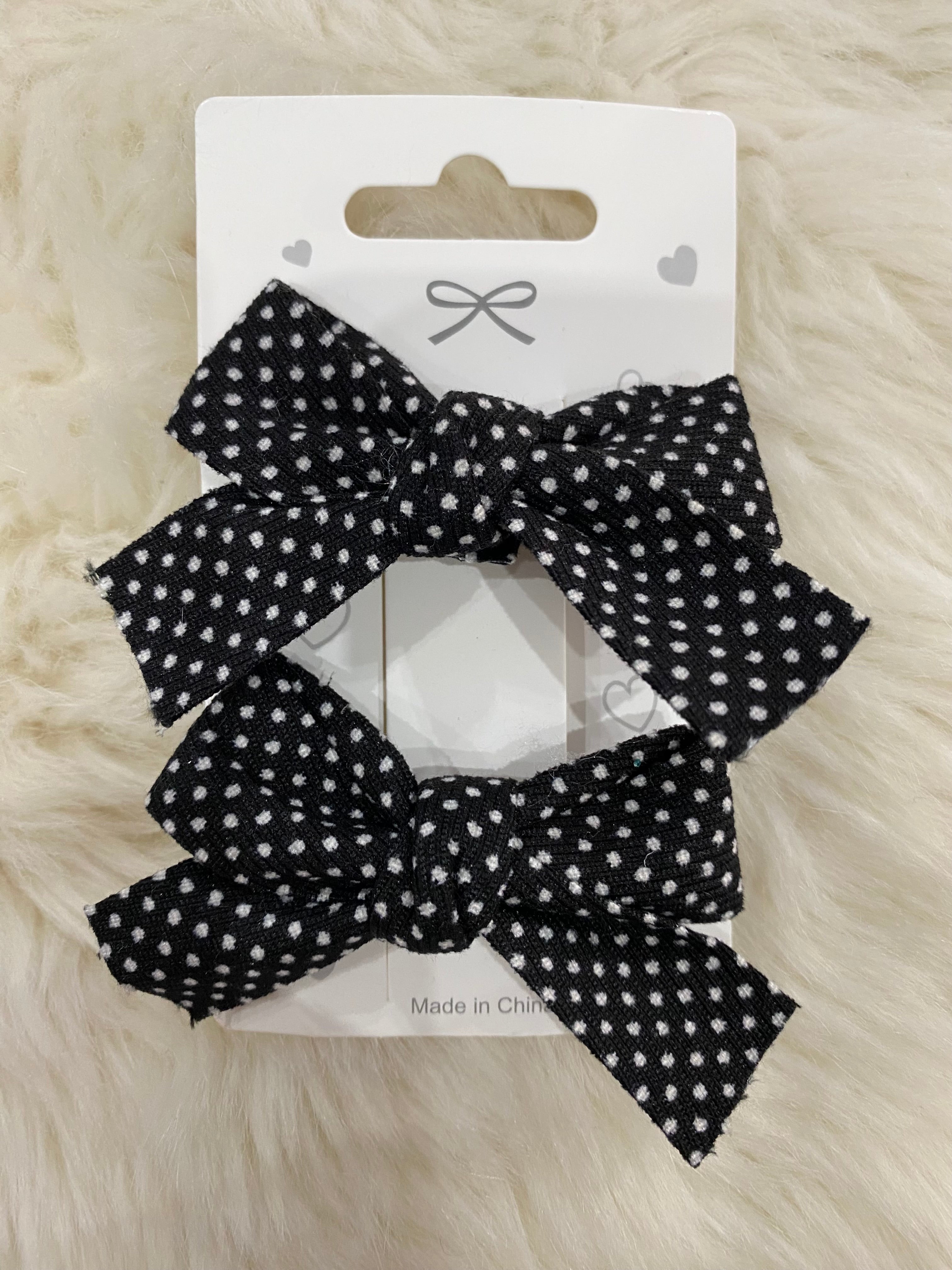 2pcs bow hair clips
