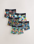 Multi Neon Grafitti Trunks 5 Pack