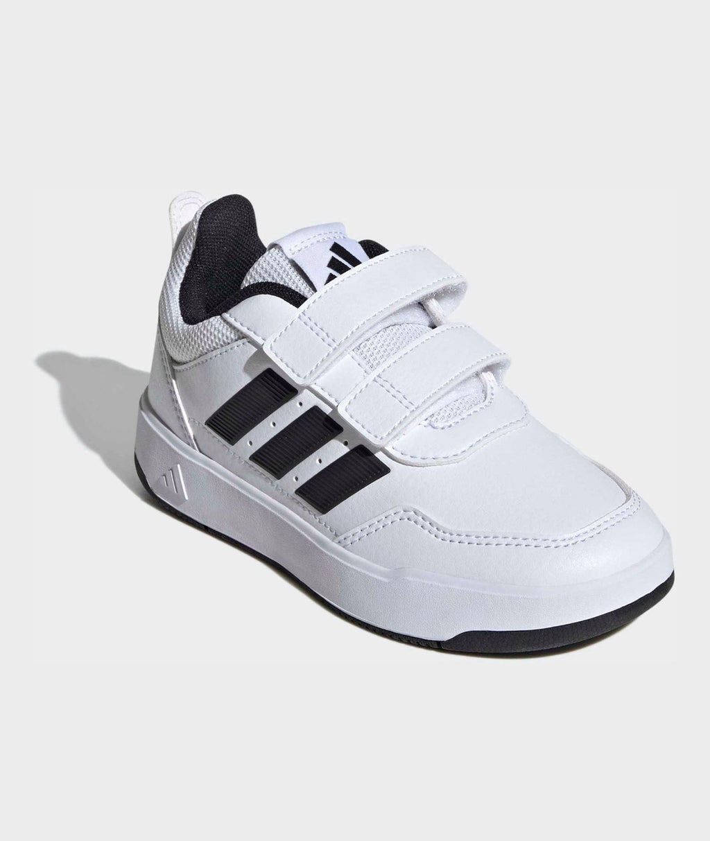 adidas White/Black Hook and Loop Tensaur Sport 3.0 Junior Trainers