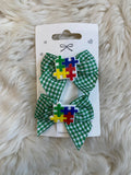 2pcs school hair clips