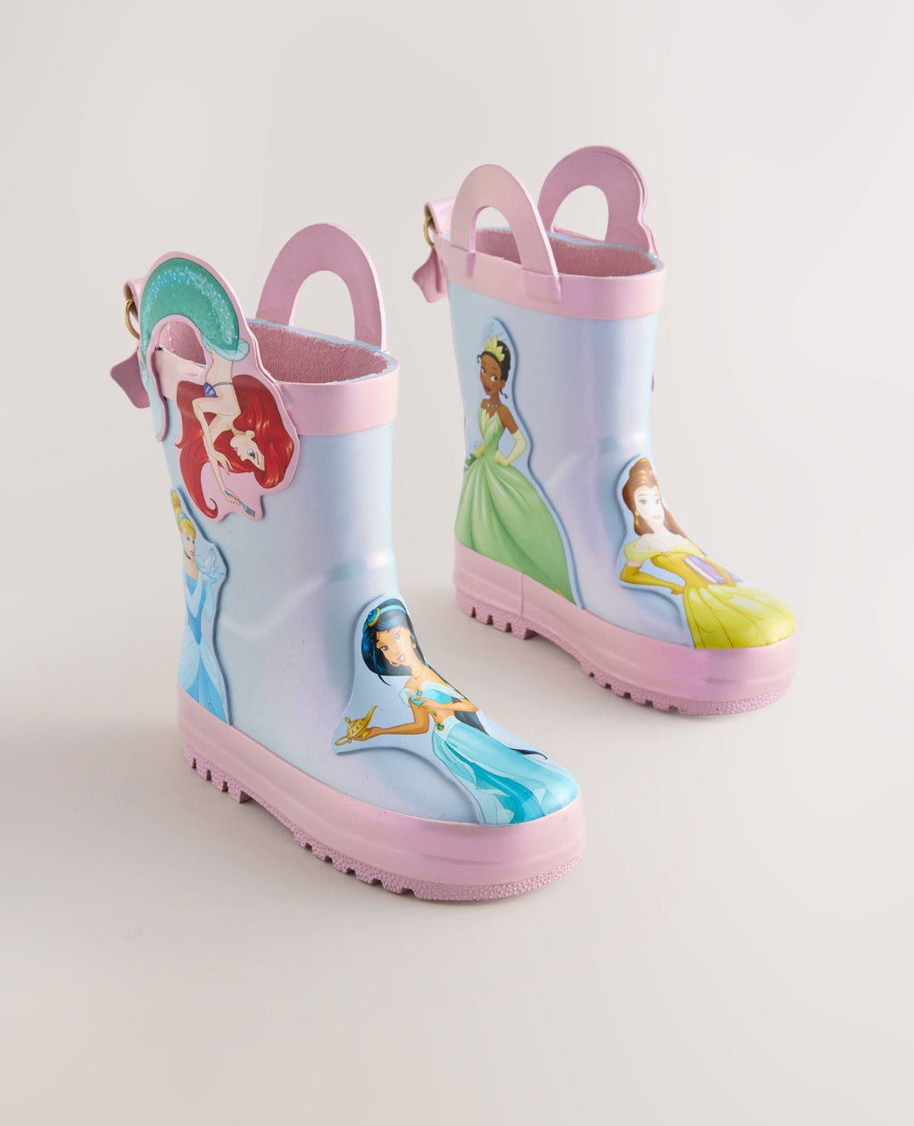 Blue/Pink Disney Princess Handle Wellies