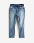 Light Blue Skinny Fit Stretch Elasticated Waist Jeans
