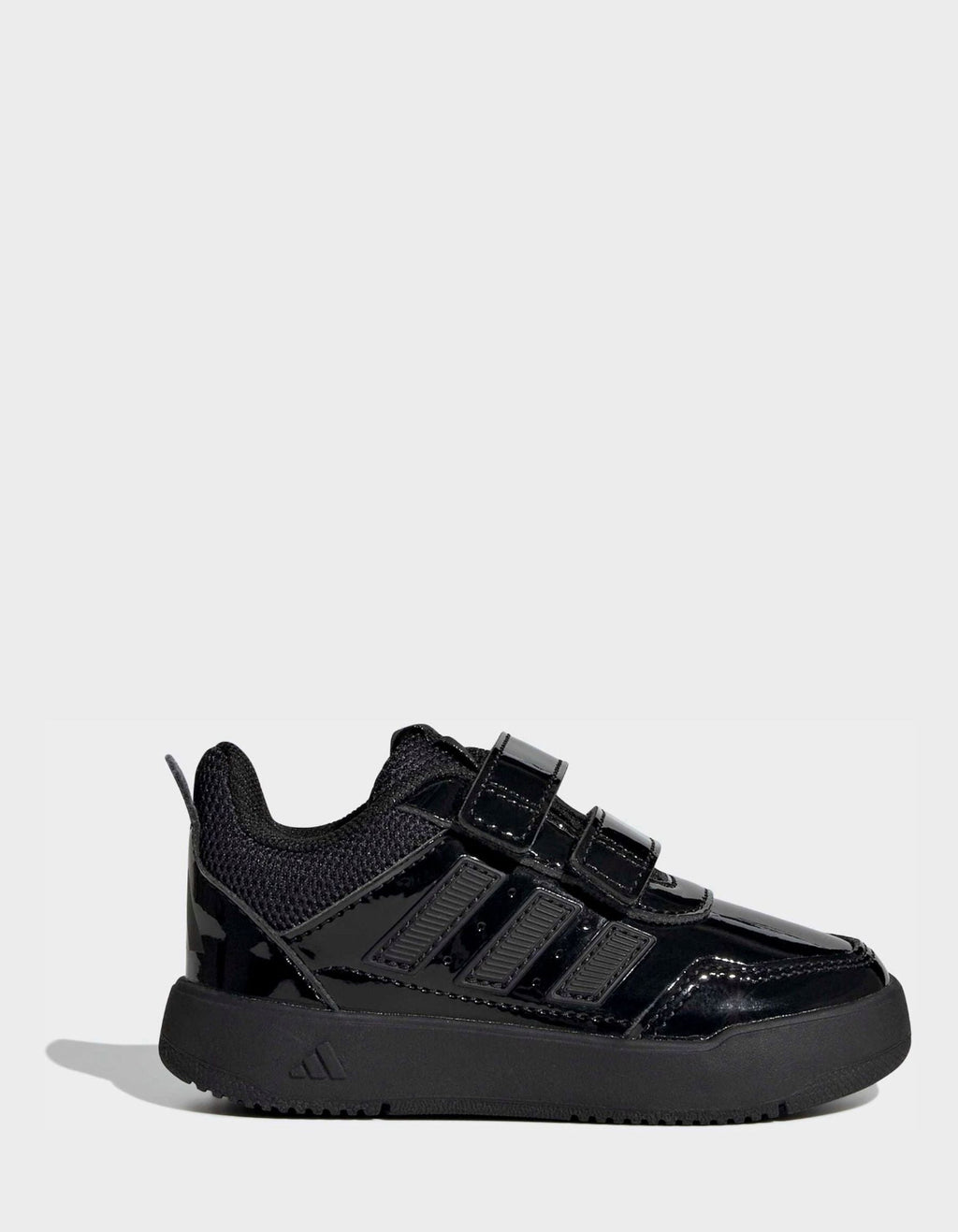 adidas Patent Black Hook and Loop Tensaur Sport 3.0 Infant Trainers