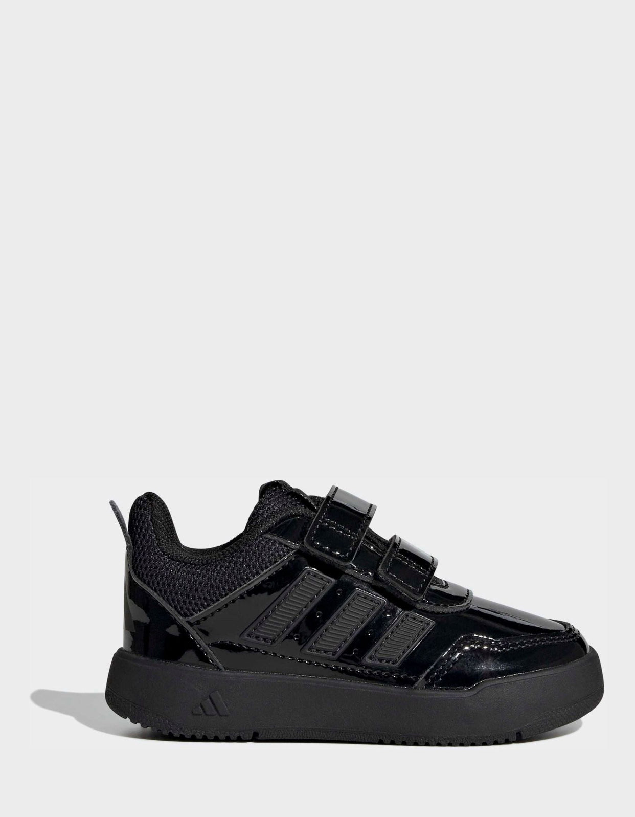 adidas Patent Black Hook and Loop Tensaur Sport 3.0 Infant Trainers