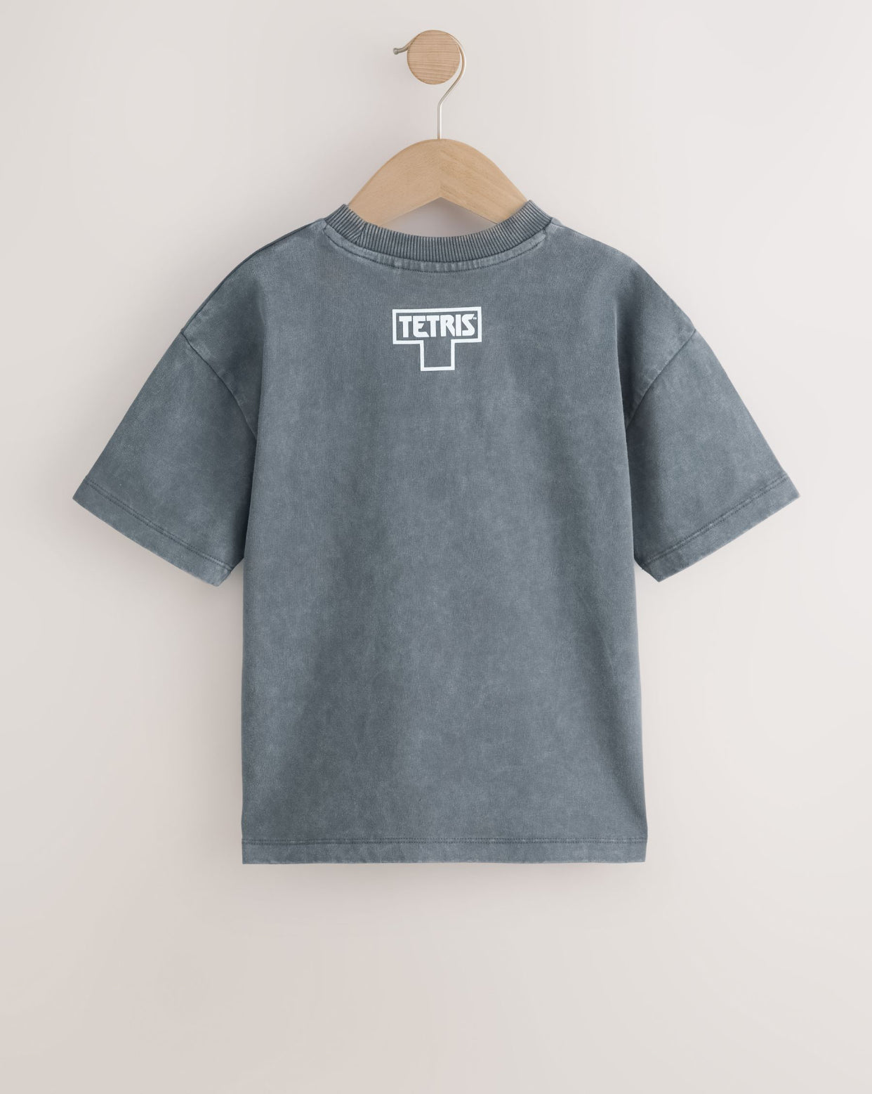 Charcoal Grey Tetris Short Sleeve T-Shirt