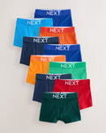 Bright Plain Trunks 10 Pack